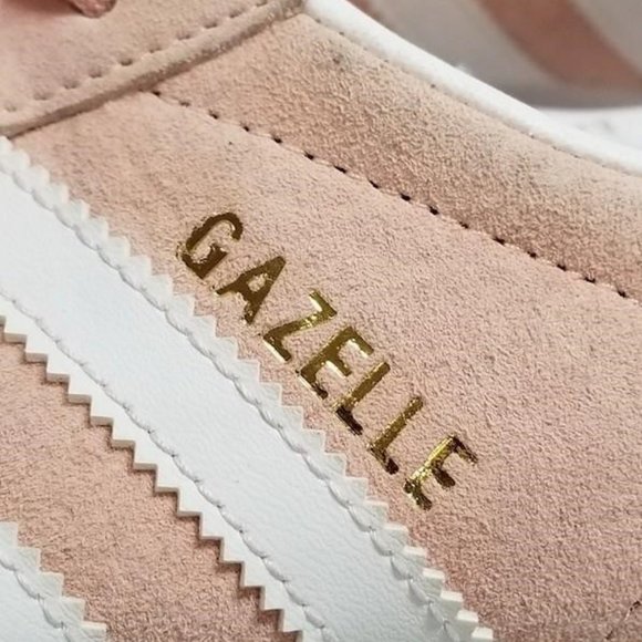 Adidas Women's Size 6 Pink/White Suede Leather Sneaker Shoes BA9600 - Picture 5 of 9